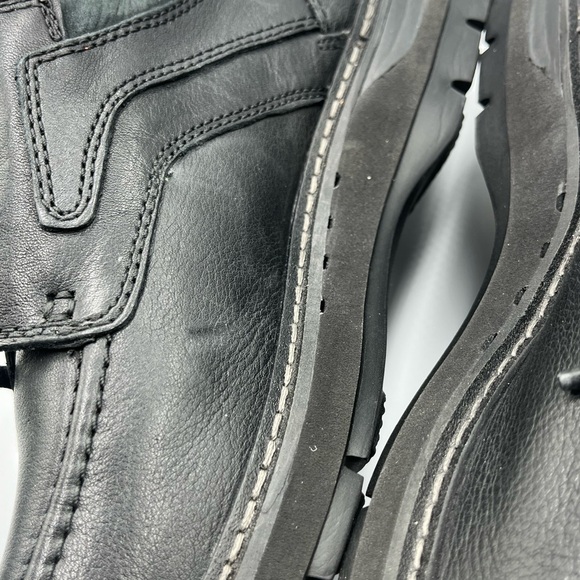 Men’s Clark’s Unstructured Black Leather Oxfords Size 11 - Picture 11 of 16